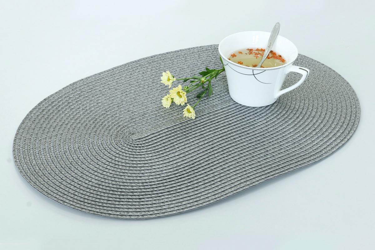 Étkezőalátét Martina - fekete/világoszöld, Konventionell, műanyag - Ondega