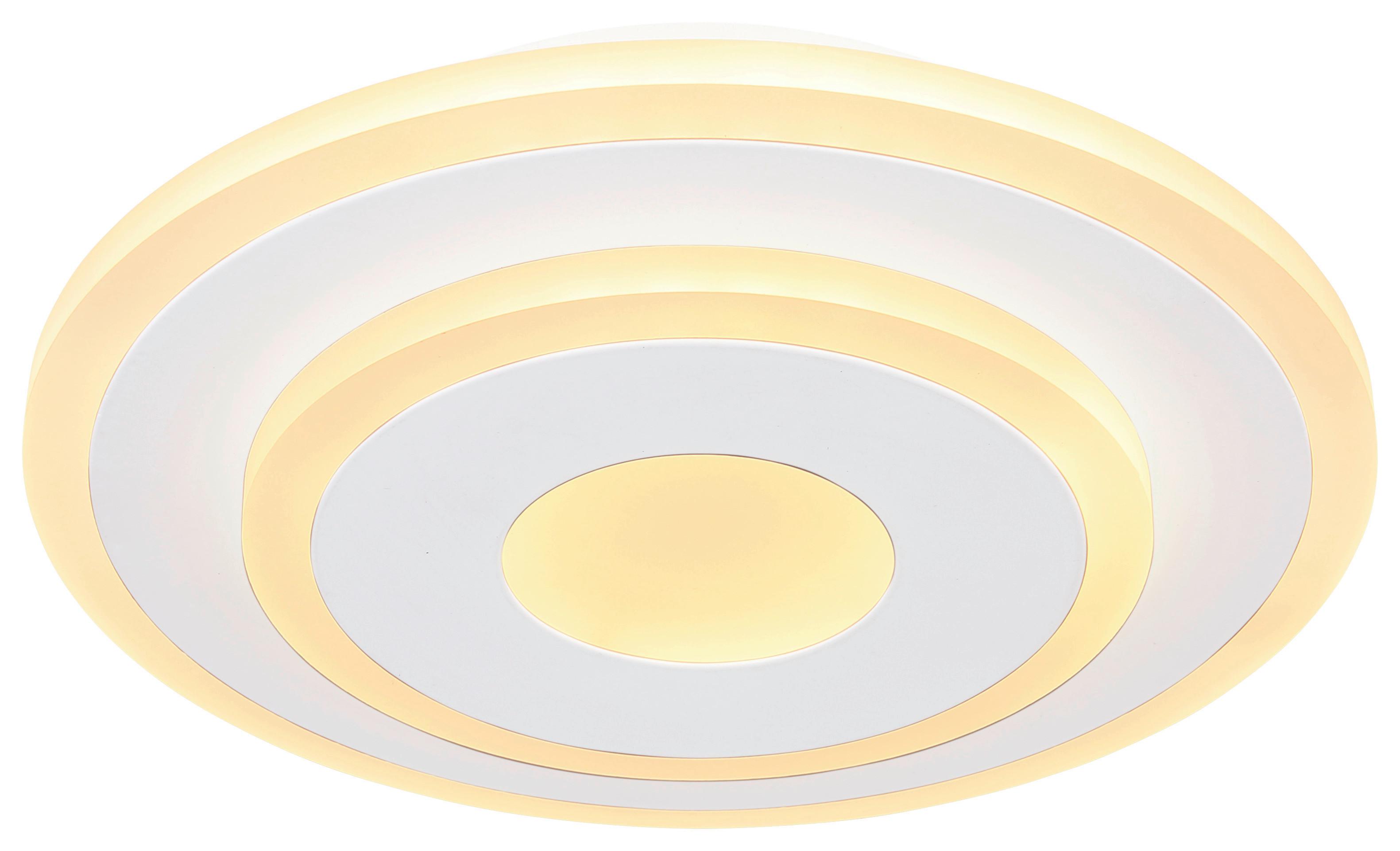 STROPNÍ LED SVÍTIDLO BIZULO - bílá/opál, Moderní, kov/plast (20/4,5cm) - Mömax