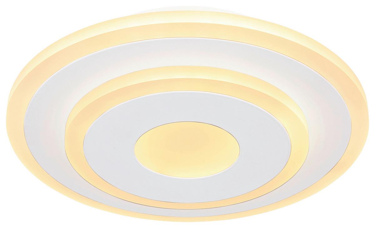 STROPNÉ LED SVIETIDLO BIZULO - biela/opálová, Modern, kov/plast (20/4,5cm) - Mömax