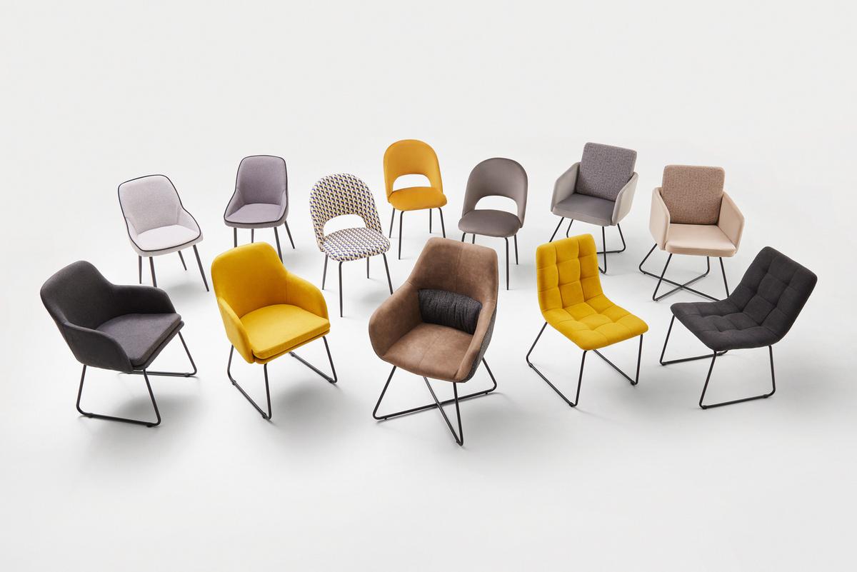 Stolička LIYA sivá a hnedá - svetlohnedá/čierna, Modern, kov/drevo (63/90/65cm) - Bessagi Home
