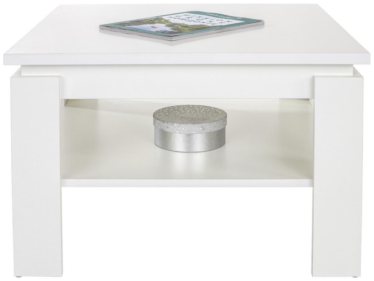 Couchtisch mit Ablagefach Nizza 1, Weiß Dekor - Weiß, MODERN, Holzwerkstoff (70/45/70cm)