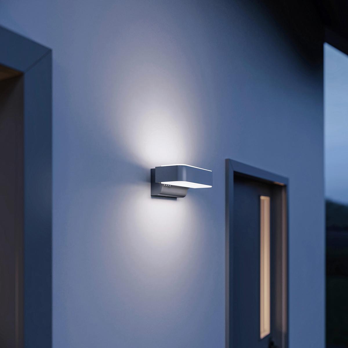 Außenwandleuchte Außenleuchte L 810 C - Anthrazit, Basics, Kunststoff/Metall (23/14,5/9,1cm) - Steinel