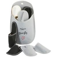 SADA PAPÚČ PRE HOSTÍ NICE GUESTS - biela/svetlosivá, Konventionell, textil (35-45null) - Modern Living