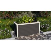 Hochbeet Massiv BxHxT: 173x82x89 cm Terragrau - Grau, Basics, Holz (173/82/89cm)