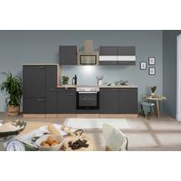 Küchenblock Merle Küchenblock 300 cm - Eichefarben/Grau, Basics, Holzwerkstoff (300cm) - Respekta