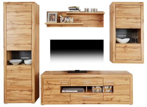 Wohnkombination Tizio 4 - Eichefarben/Alufarben, MODERN, Holzwerkstoff (275/206/50cm) Wohnkombination Tizio 4 - Eichefarben/Alufarben, MODERN, Holzwerkstoff (275/206/50cm)