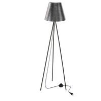 STEHLEUCHTE 51-42576 PLATINO - Silberfarben/Schwarz, KONVENTIONELL, Kunststoff/Metall (48/48/150cm)