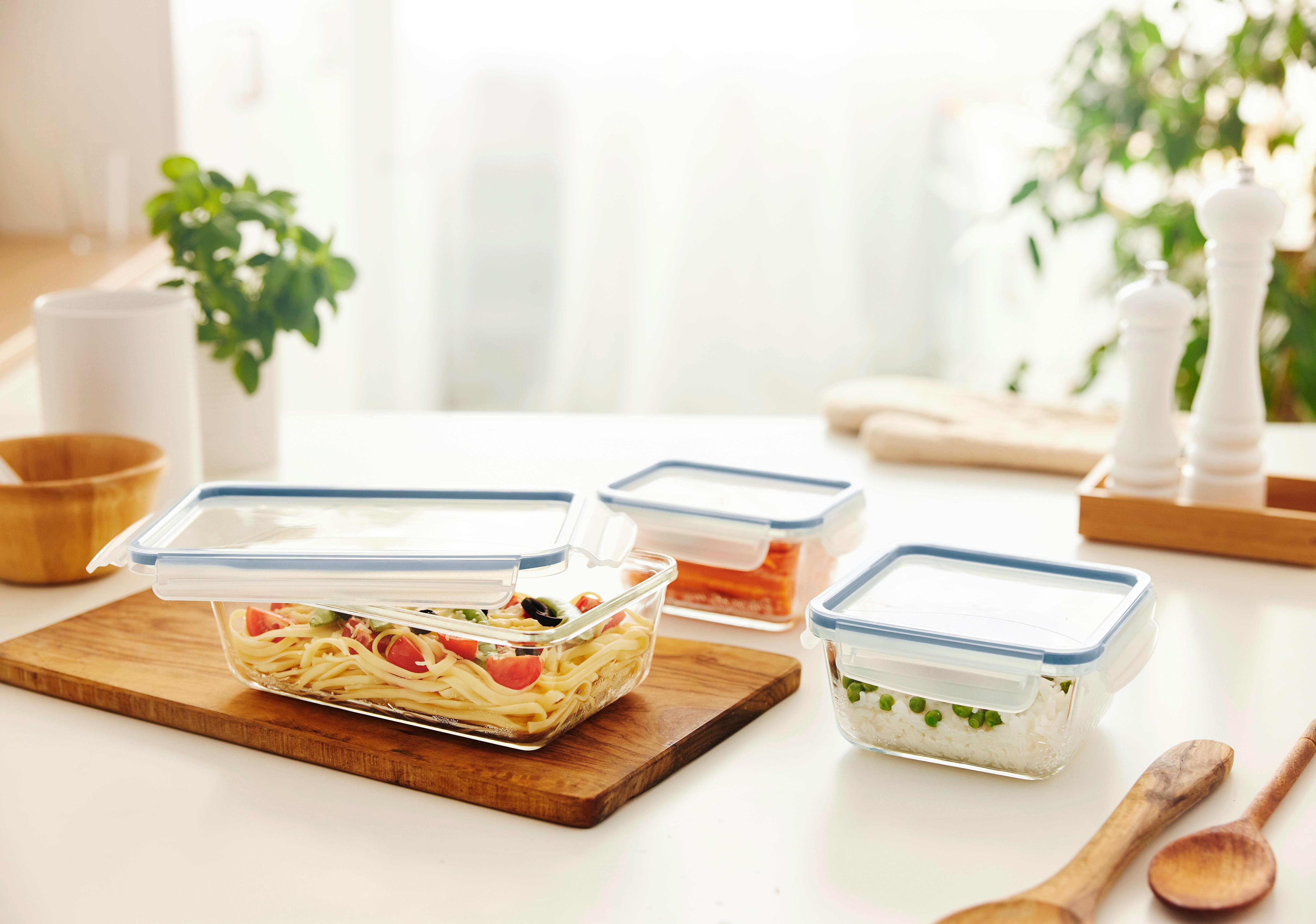 Frischhaltedosenset Transparent B: 16,5 cm - Basics (24/16,5/22,8cm) - Rotho