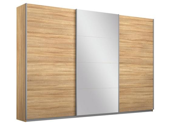 Schwebetürenschrank mit Spiegel 271cm Belluno, Eiche Dekor - Sonoma Eiche, MODERN, Holzwerkstoff (271/210/62cm) Schwebetürenschrank mit Spiegel 271cm Belluno, Eiche Dekor - Sonoma Eiche, MODERN, Holzwerkstoff (271/210/62cm)