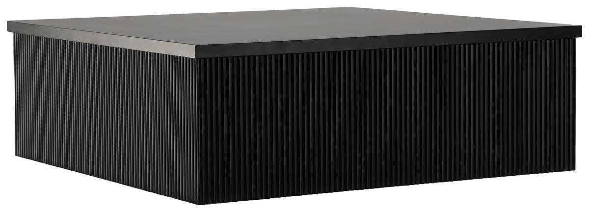 Couchtisch Lenox - Schwarz, Design, Holzwerkstoff (90/90/30cm) - Livetastic