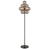 Stehleuchte 56146sg Conor - Schwarzchrom/Schwarz, Design, Glas/Kunststoff (39,5/160cm) - Globo