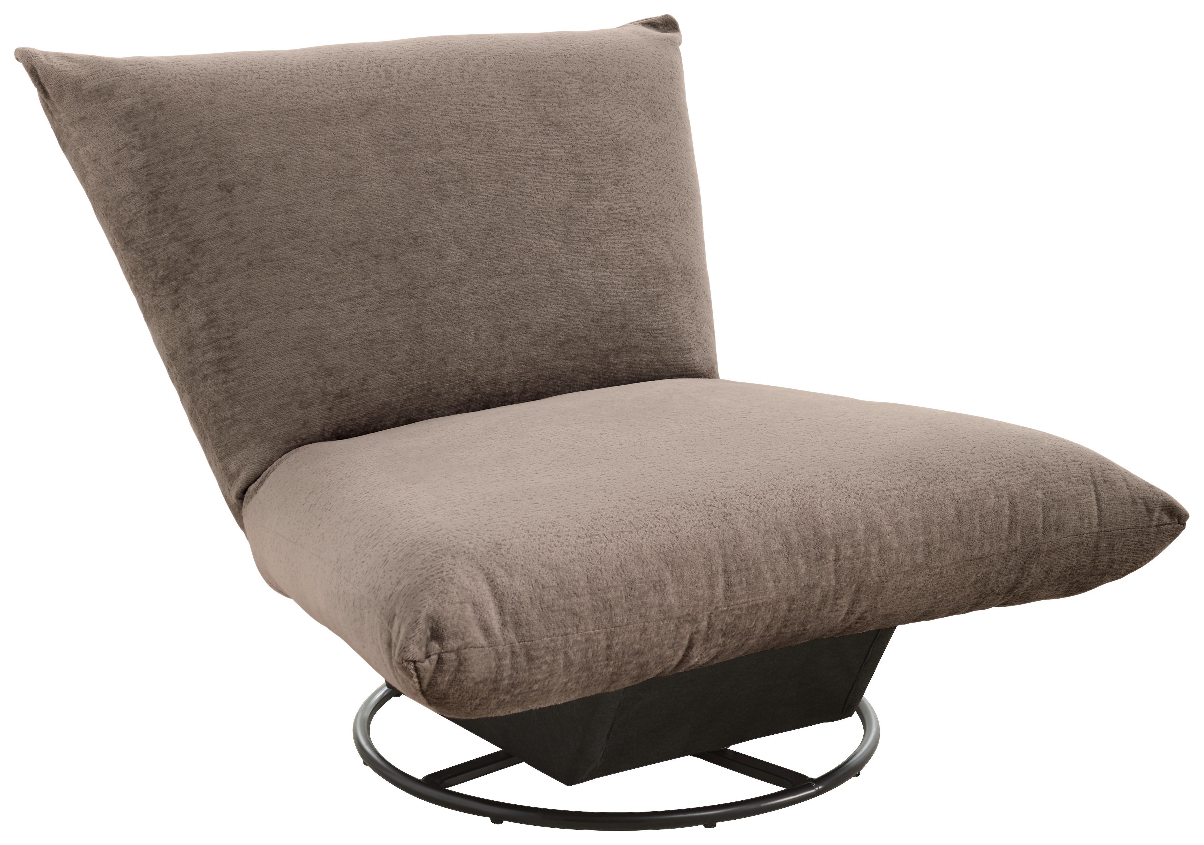 Relaxsessel Cremona Polyester Dunkelbraun - Dunkelbraun/Schwarz, Design, Textil (100/78/96cm) - Livetastic