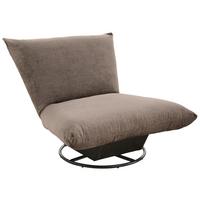 Relaxsessel Cremona Polyester Dunkelbraun - Dunkelbraun/Schwarz, Design, Textil (100/78/96cm) - Livetastic