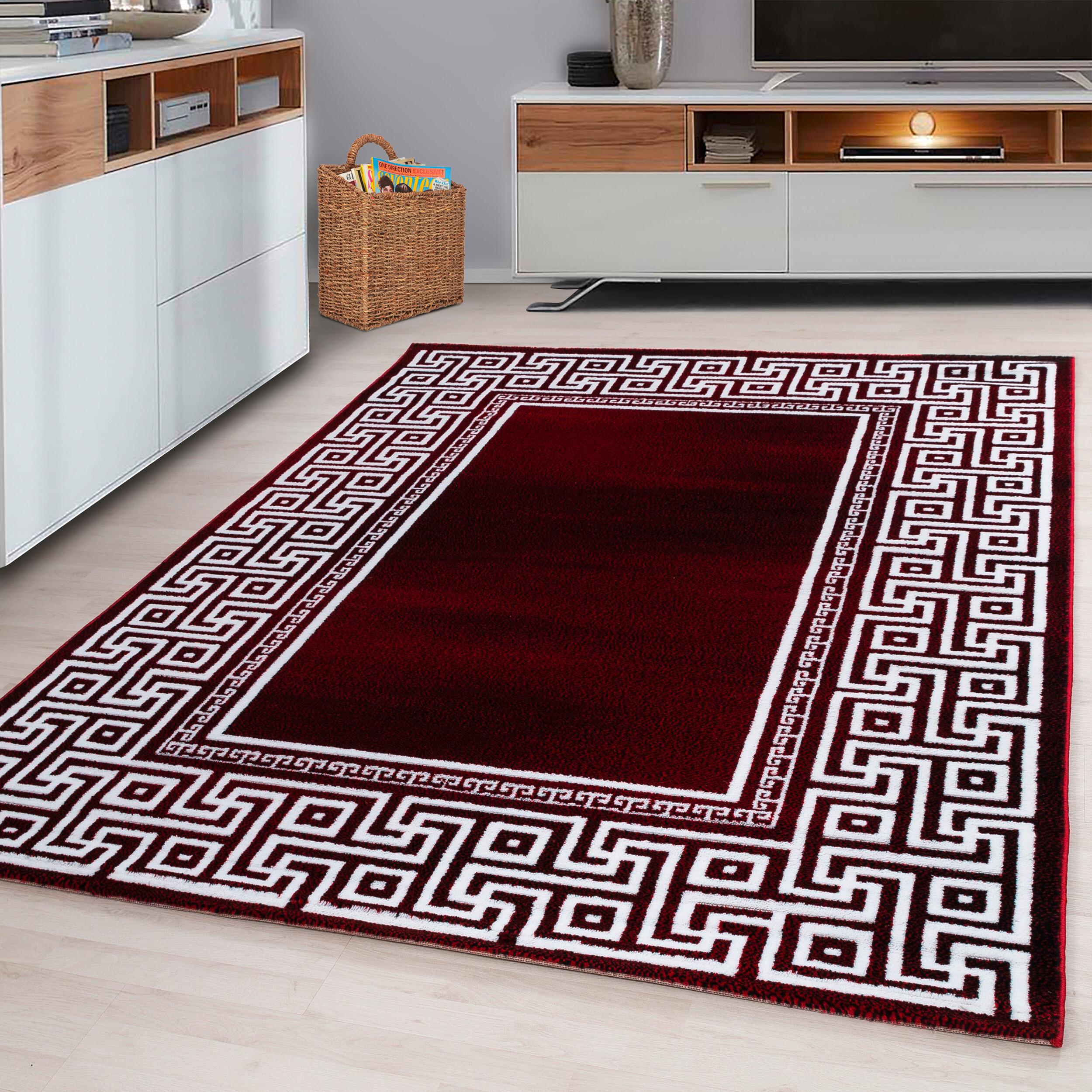 Flachwebteppich Parma - Rot, Design, Textil (140/200cm) - Novel