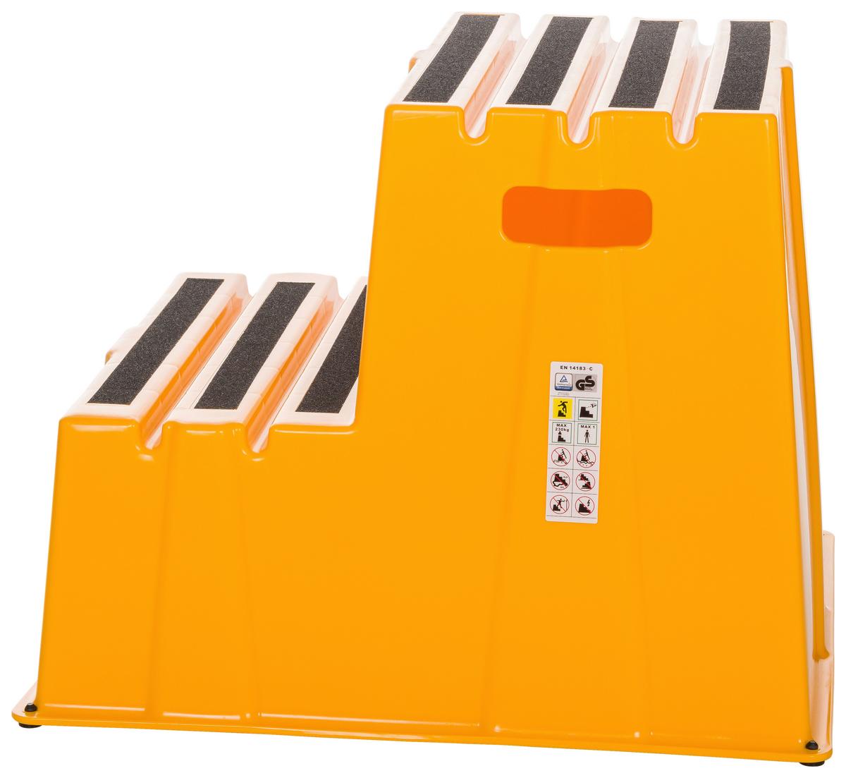 Tritthocker Tio-E2 - Gelb, Basics, Kunststoff (57/51/65cm) - MID.YOU