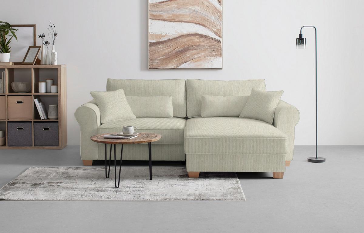 Sedacia súprava ANGELO, obojstranná, svetlosivá - taupe, Modern, drevo/kompozitné drevo (255/185cm) - Mömax