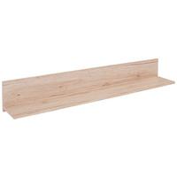 NÁSTĚNNÁ POLICE MALTA - barvy dubu, Moderní, dřevo (128/18/20cm)