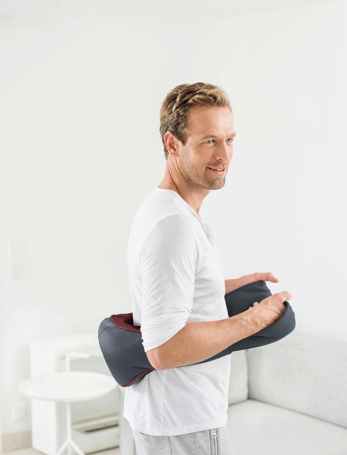 Massagegerät Gürtel mit Wärmefunktion - Grau, KONVENTIONELL, Kunststoff (40,8/17,7/18cm) - Beurer