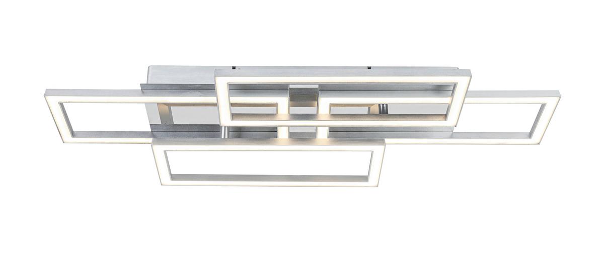 Led-deckenleuchte Niya - Chromfarben/Silberfarben, MODERN, Kunststoff/Metall (72/28,4/8cm) - Luca Bessoni