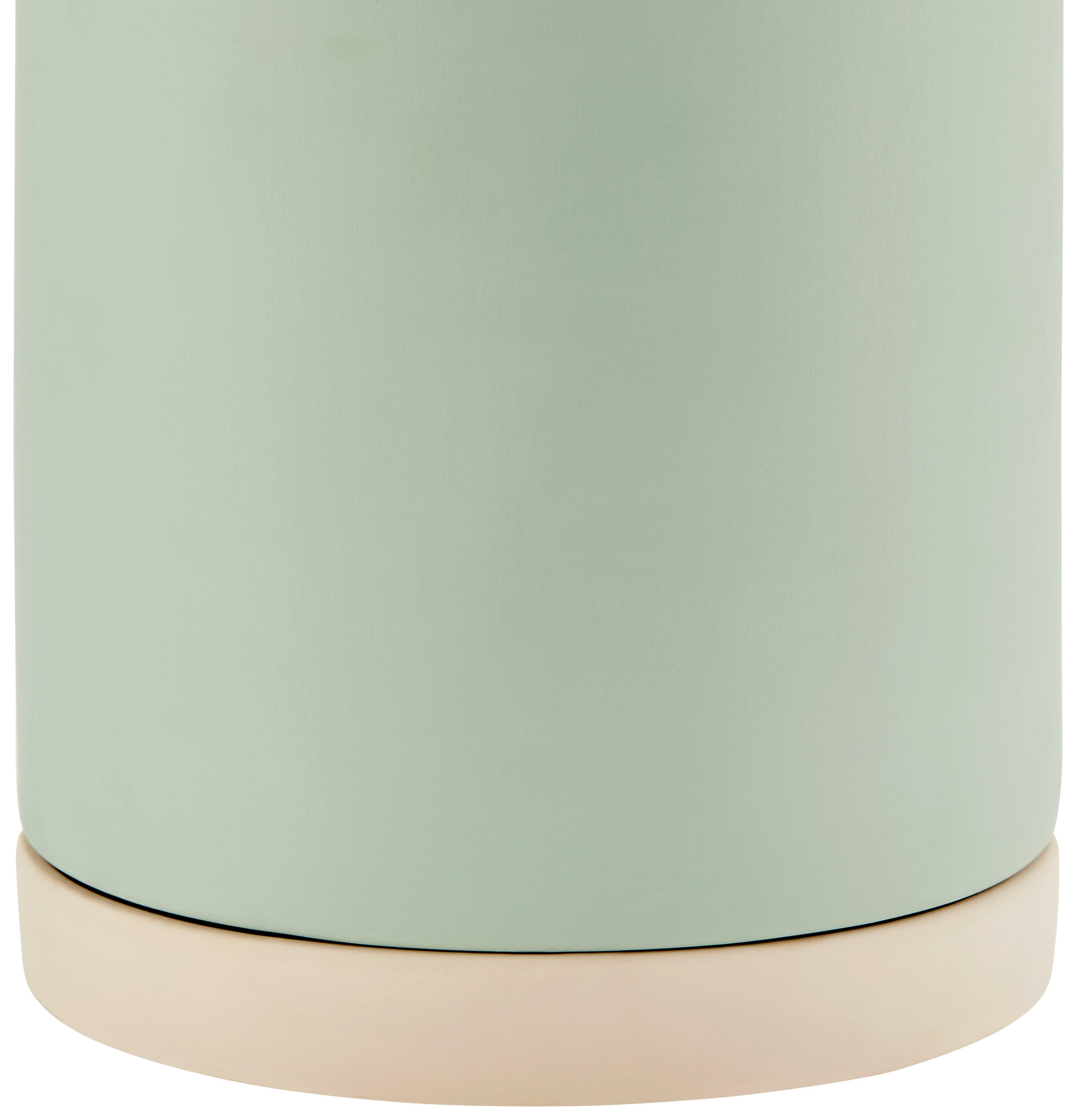 Übertopf Heriberto Keramik Mint Ø 16 Cm - Mintgrün, MODERN, Keramik (16/20cm) - Luca Bessoni
