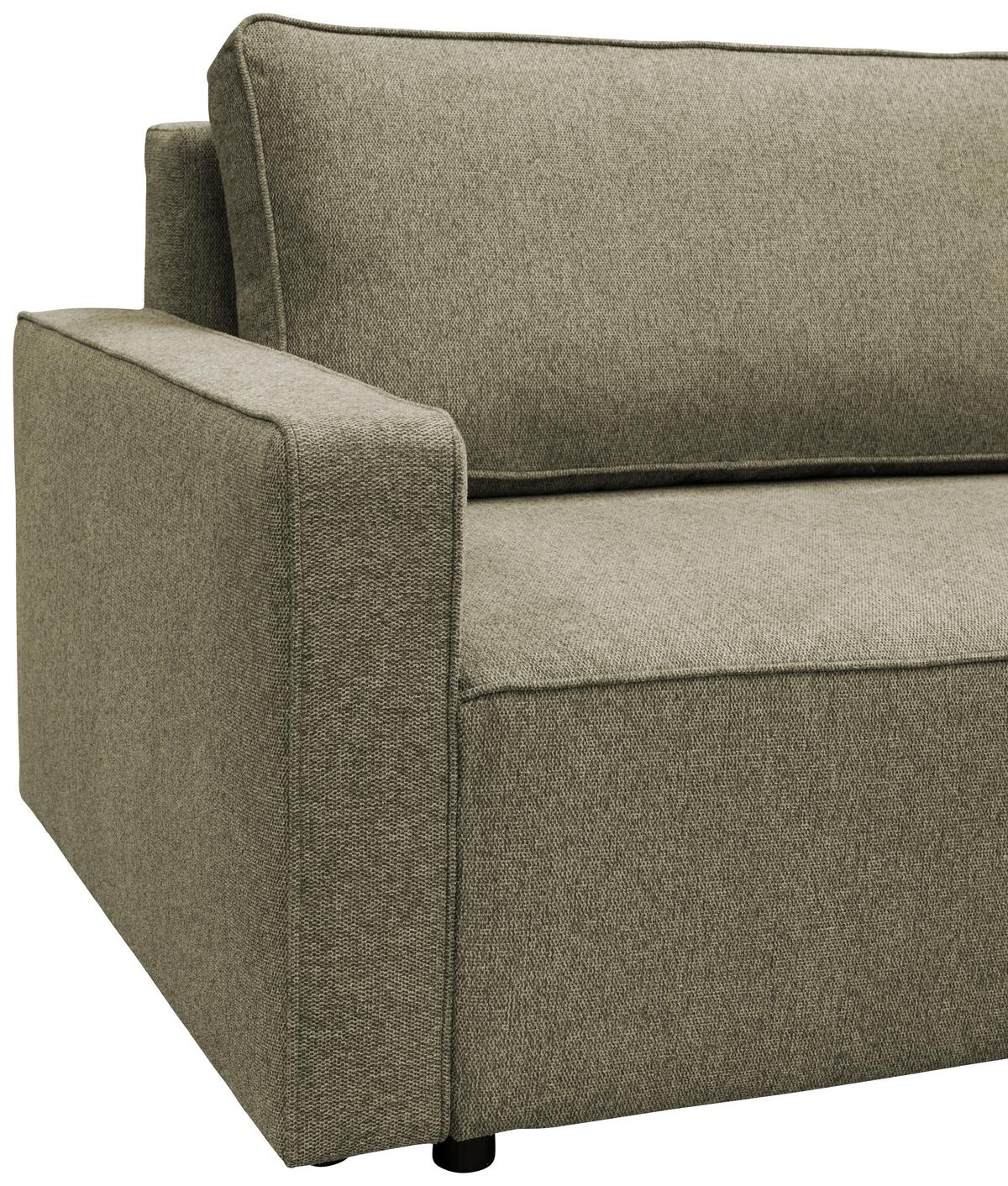 Rozkládací pohovka NICOLE, světle hnědá barva - světle hnědá, Moderní, textil/plast (232/90/100cm)