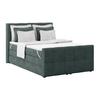 Boxspringbett Mit Topper 140x200 Medino - Blaugrau, KONVENTIONELL, Holz/Holzwerkstoff (140/200cm)