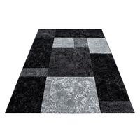 Teppich Läufer Schwarz Hawaii 80x300 Cm - Schwarz, KONVENTIONELL, Textil (80/300cm)