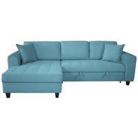 Ecksofa Moritz Hellblau S: ca. 155x265 cm - Hellblau, Trend, Textil (155/265cm)