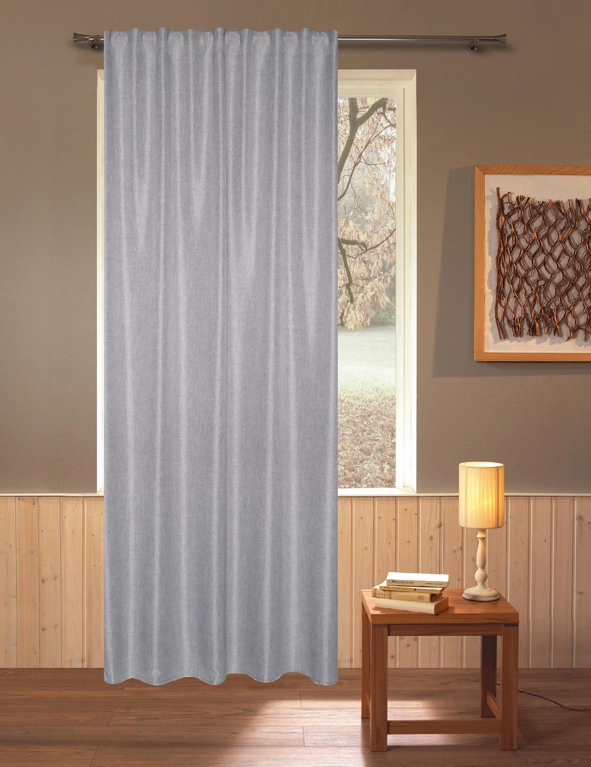 Lärm- und Wärmeschutzvorhang SILENCE - Dunkelgrau, ROMANTIK / LANDHAUS, Textil (135/245cm) - James Wood