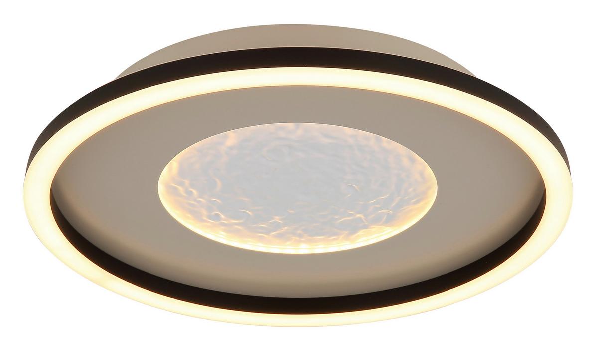 LED-Deckenleuchte 48904-24 Wiley - Klar/Schwarz, Basics, Kunststoff/Metall (33/5,7cm) - Globo