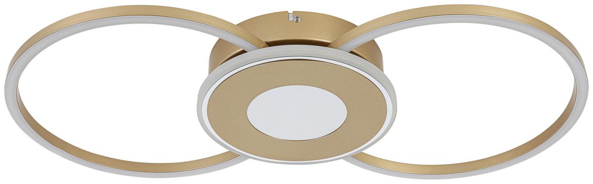 STROPNÍ LED SVÍTIDLO ALEXANDER - cappuccino/barvy chromu, Moderní, kov/plast (57,5/28,5/6cm) - Mömax