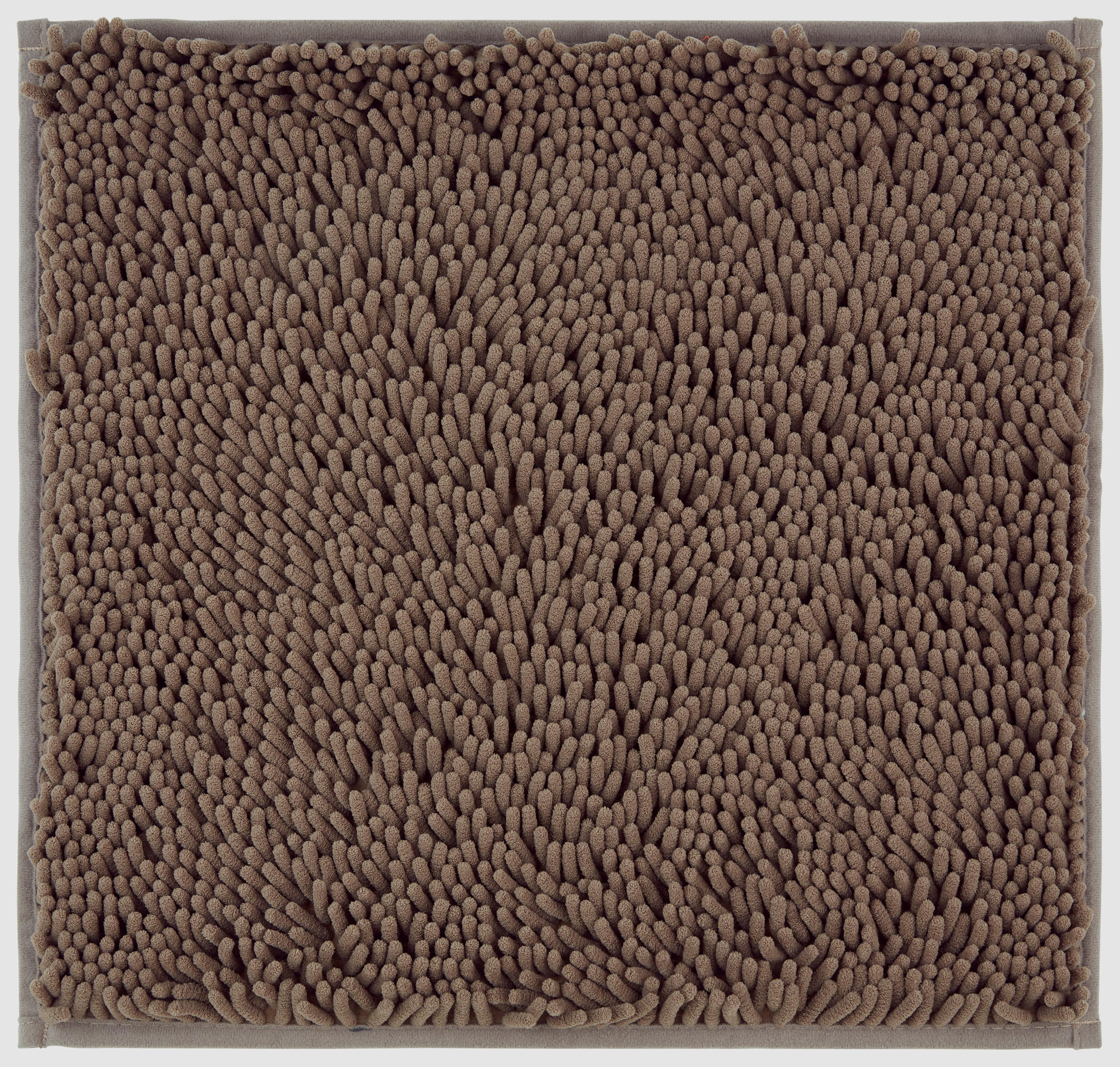 WC-Vorleger Liliane Taupe 45x50 cm Chenille Waschbar - Taupe, KONVENTIONELL, Textil (45/50cm) - Ondega