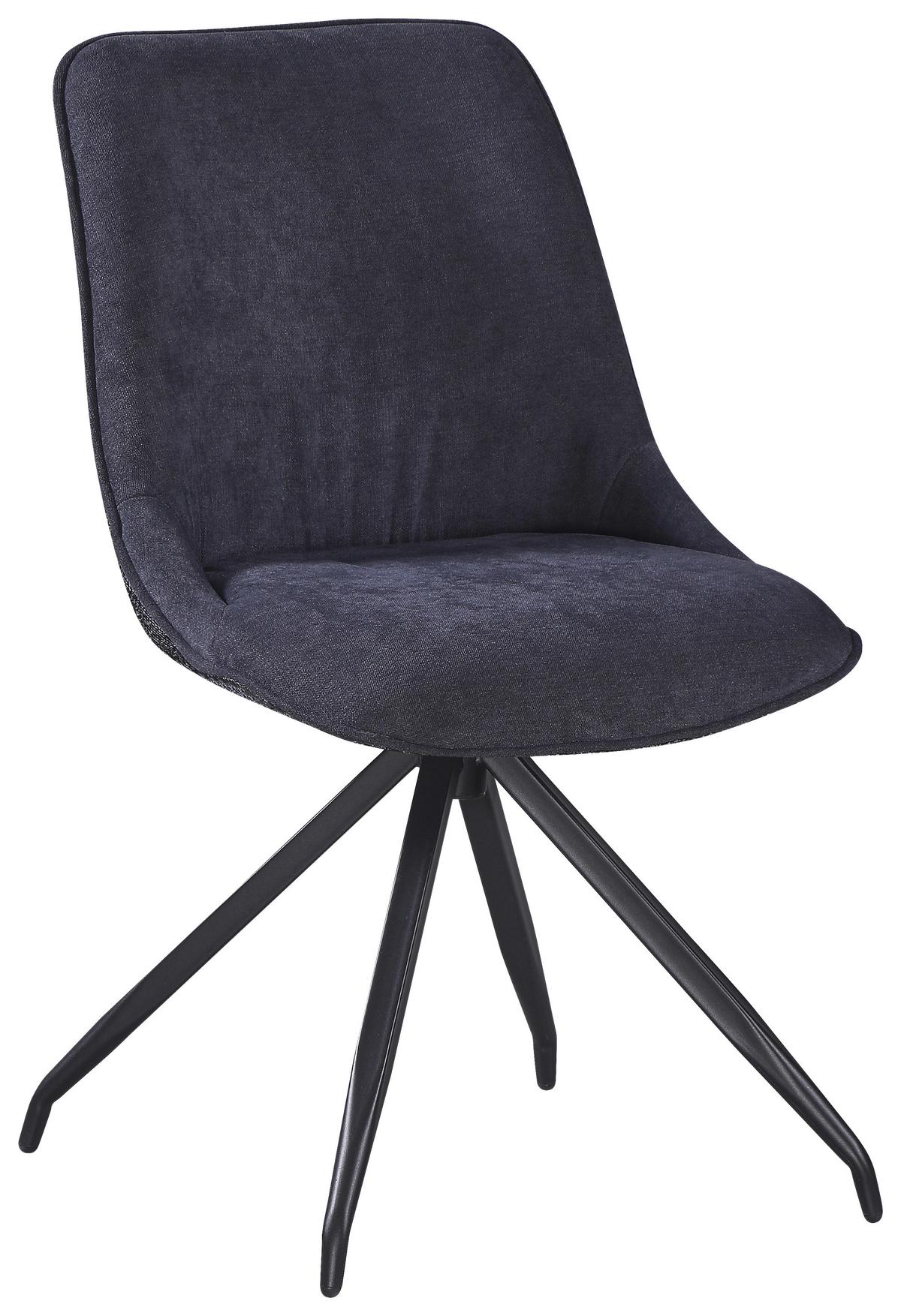 ŽIDLE NOVA - šedá/černá, Moderní, kov/textil (51/85/61cm) - Premium Living