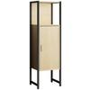 Midischrank Edino - Honigeiche/Schwarz, MODERN, Holzwerkstoff/Metall (33/114/30cm) - MID.YOU