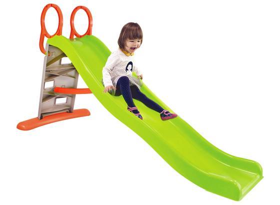 Šmykľavka Splash - oranžová/sivá, Basics, plast (205/84/110cm) Šmykľavka Splash - oranžová/sivá, Basics, plast (205/84/110cm)