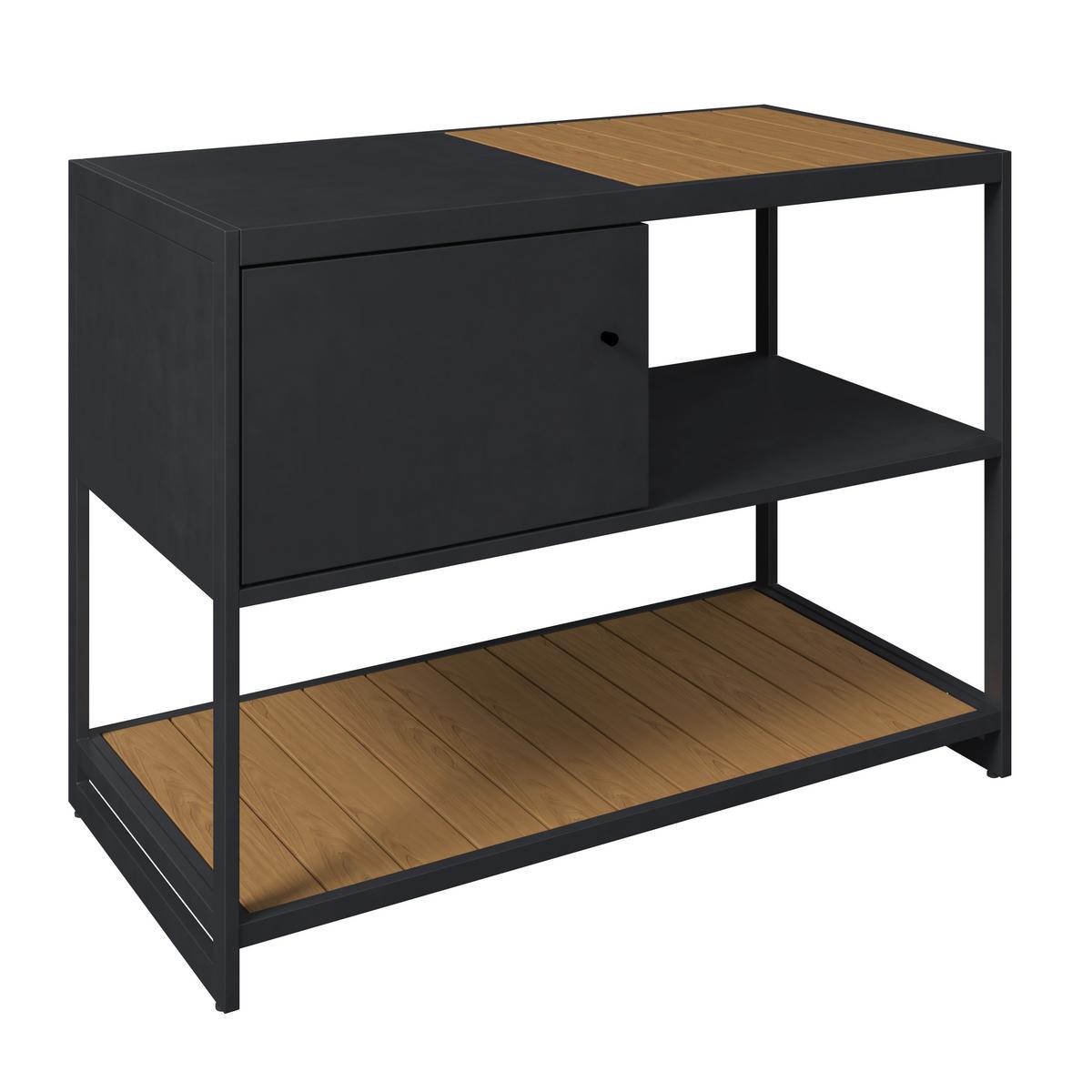 Outdoorküche Santiago Ii - Anthrazit/Naturfarben, Basics, Kunststoff/Metall (120/116/60cm) - Beldano