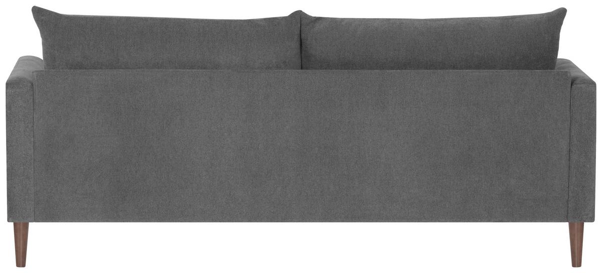 3-Sitzer-Sofa Sofia Royal B: 206 cm Grau - Dunkelbraun/Grau, KONVENTIONELL, Textil (206/82/97cm) - MID.YOU