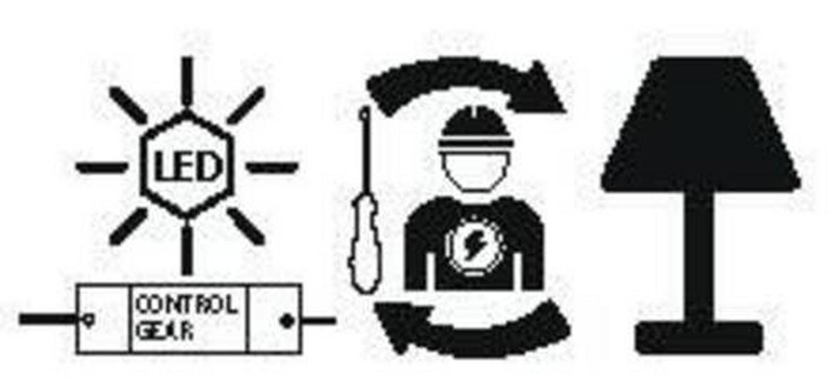 Led-wandleuchte 390127 Climene - Schwarz, Design, Holz/Metall (8.0/25.5/4.5cm) - Eglo