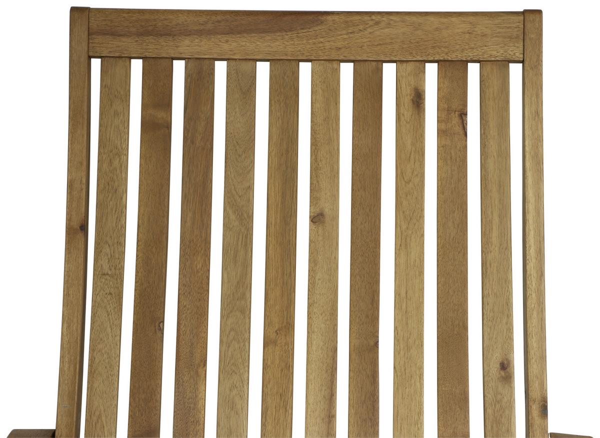 Bäderliege Paleros Echtholz Akazie Verstellbar - Akaziefarben, KONVENTIONELL, Holz (60/90/147cm) - Siena Garden