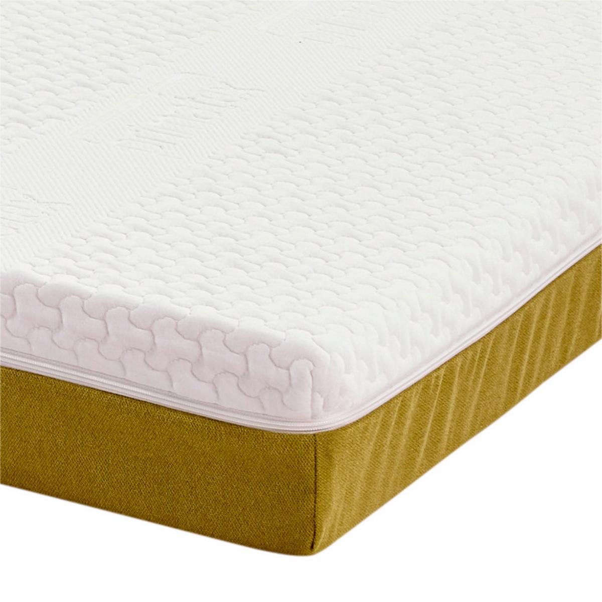 Taschenfederkernmatratze Enjoy Mia 90x200 H2 H: 17,5 cm - Gelb/Weiß, Textil (90/200cm) - Primatex