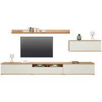 Wohnkombination 6 -Teilig. Power Alpinweiß - MODERN, Holzwerkstoff (382,5/219,2/40cm)