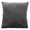 Zierkissen Talisha 40x40 cm Polyester Grau mit Zipp - Grau, MODERN, Textil (40/40cm) - Luca Bessoni