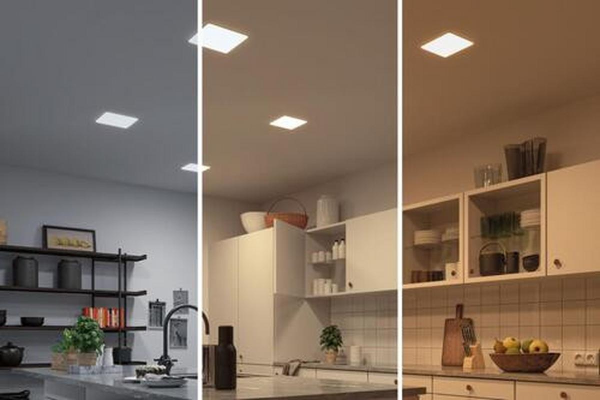 LED-Paneel Ø 21,5 cm mit Farbtemperaturwechsler - Weiß, Basics, Kunststoff (21,5cm) - Paulmann