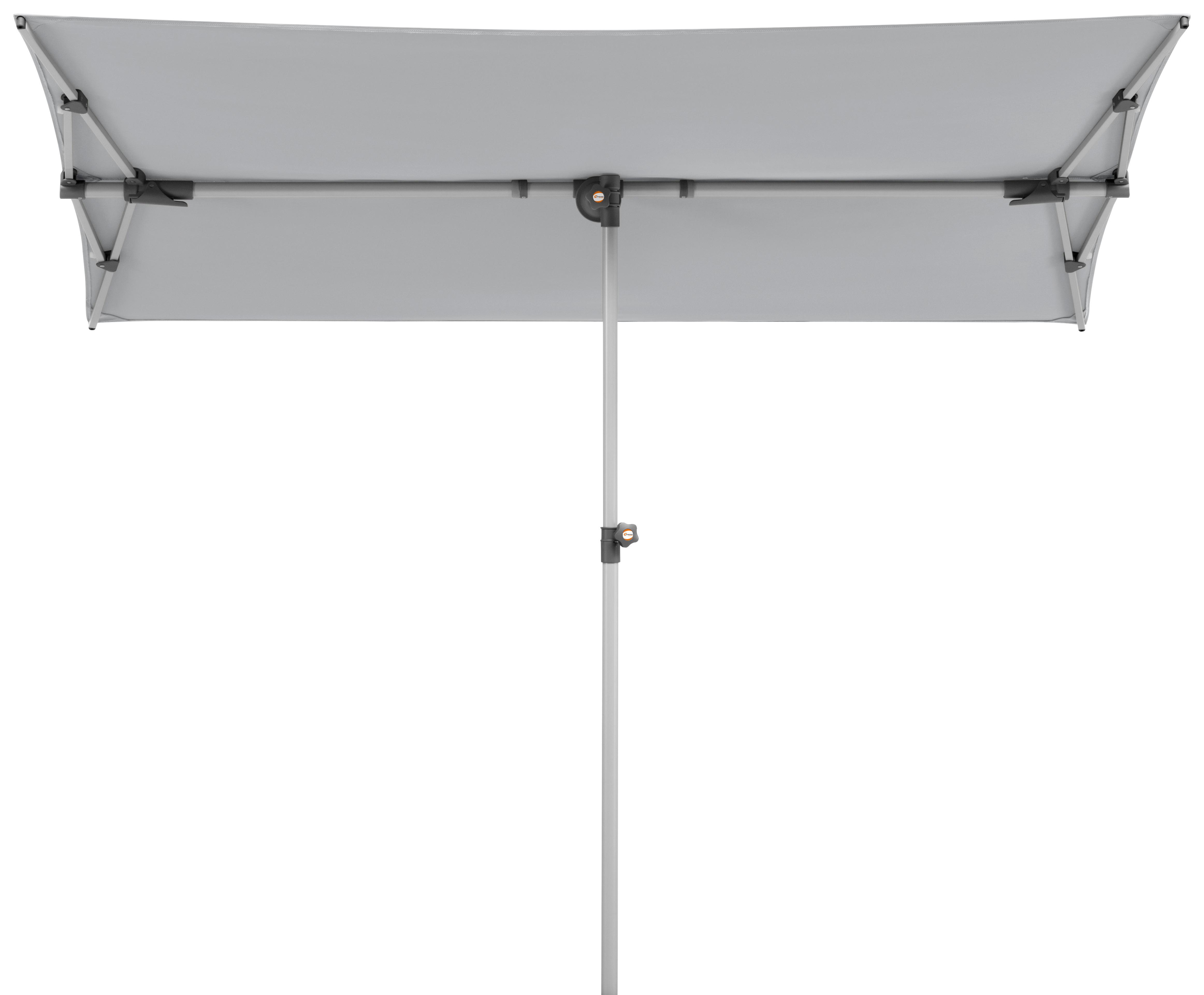 Ampelschirm Novara BxHxT: 190x188x140 cm Hellgrau - Anthrazit/Hellgrau, Basics, Textil/Metall (190/188/140cm) - Schneider