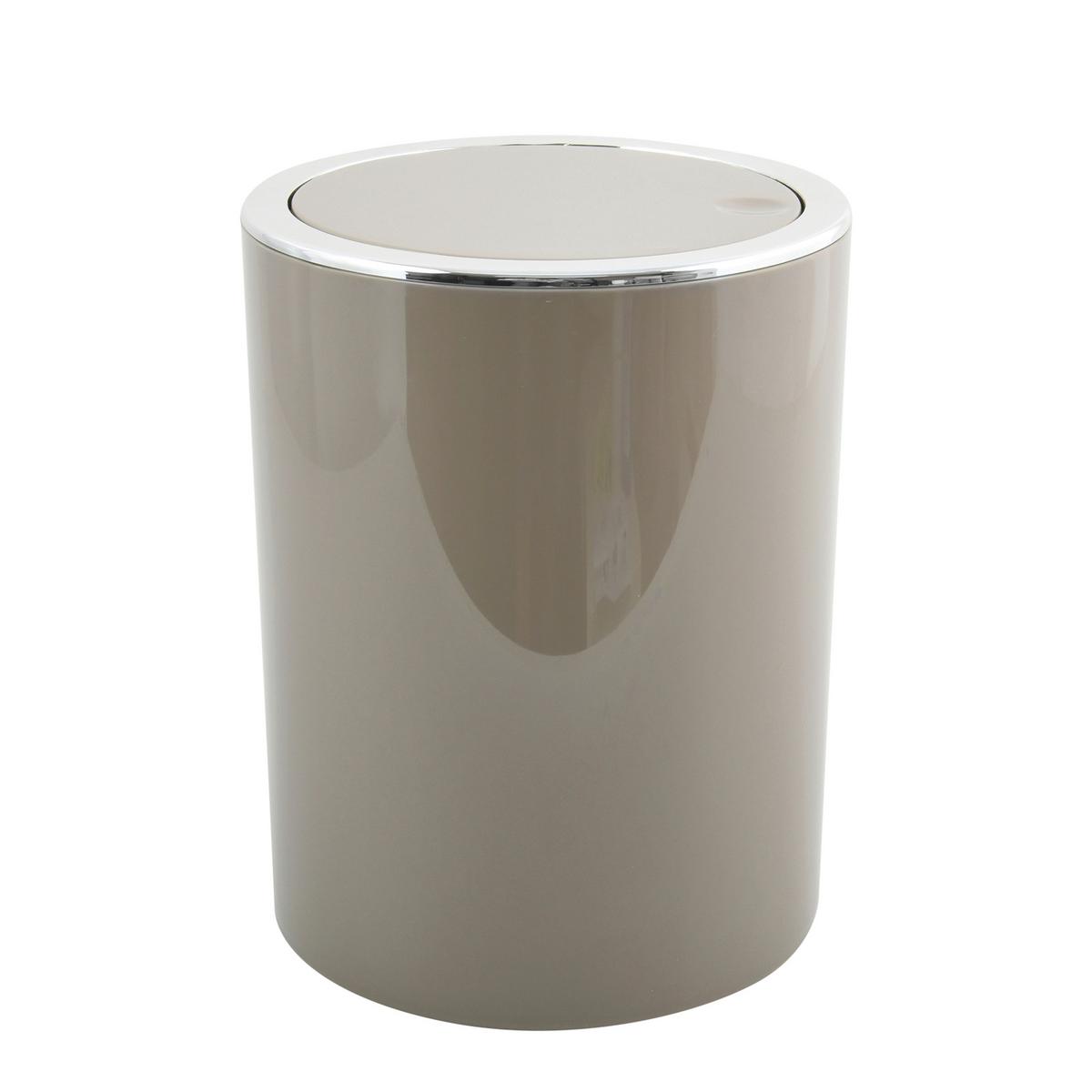 SCHWINGDECKELEIMER KAMAKA TAUPE - Taupe, Basics, Kunststoff (19/19/24.2cm) - MSV