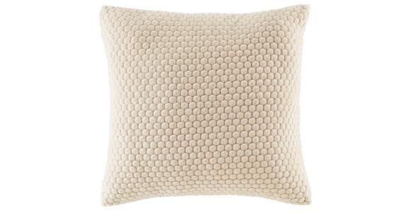 Zierkissen Belinda 45x45 Cm Polyester Beige Mit Zipp - Beige, ROMANTIK / LANDHAUS, Textil (45/45cm) - James Wood