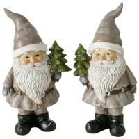 Weihnachtsmann Kunststoff Stehend - Basics, Kunststoff (6,5/3,5/13cm)