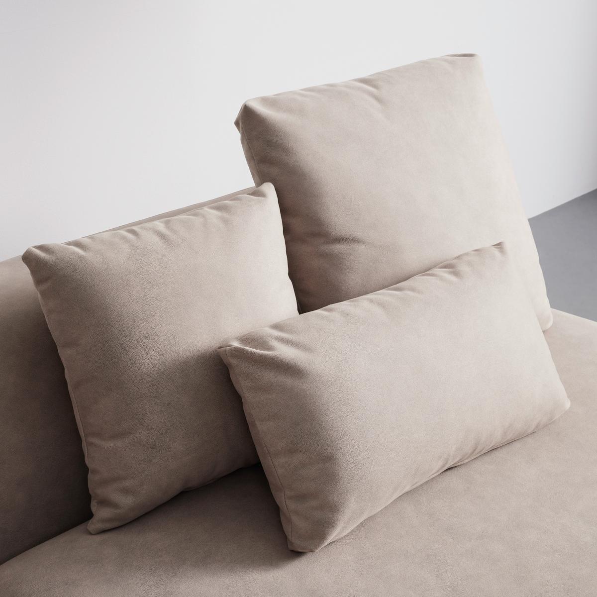 Sedací souprava Anna béžová - bílá/béžová, Moderní, dřevo/textil (360/71/134cm) - Bessagi Home