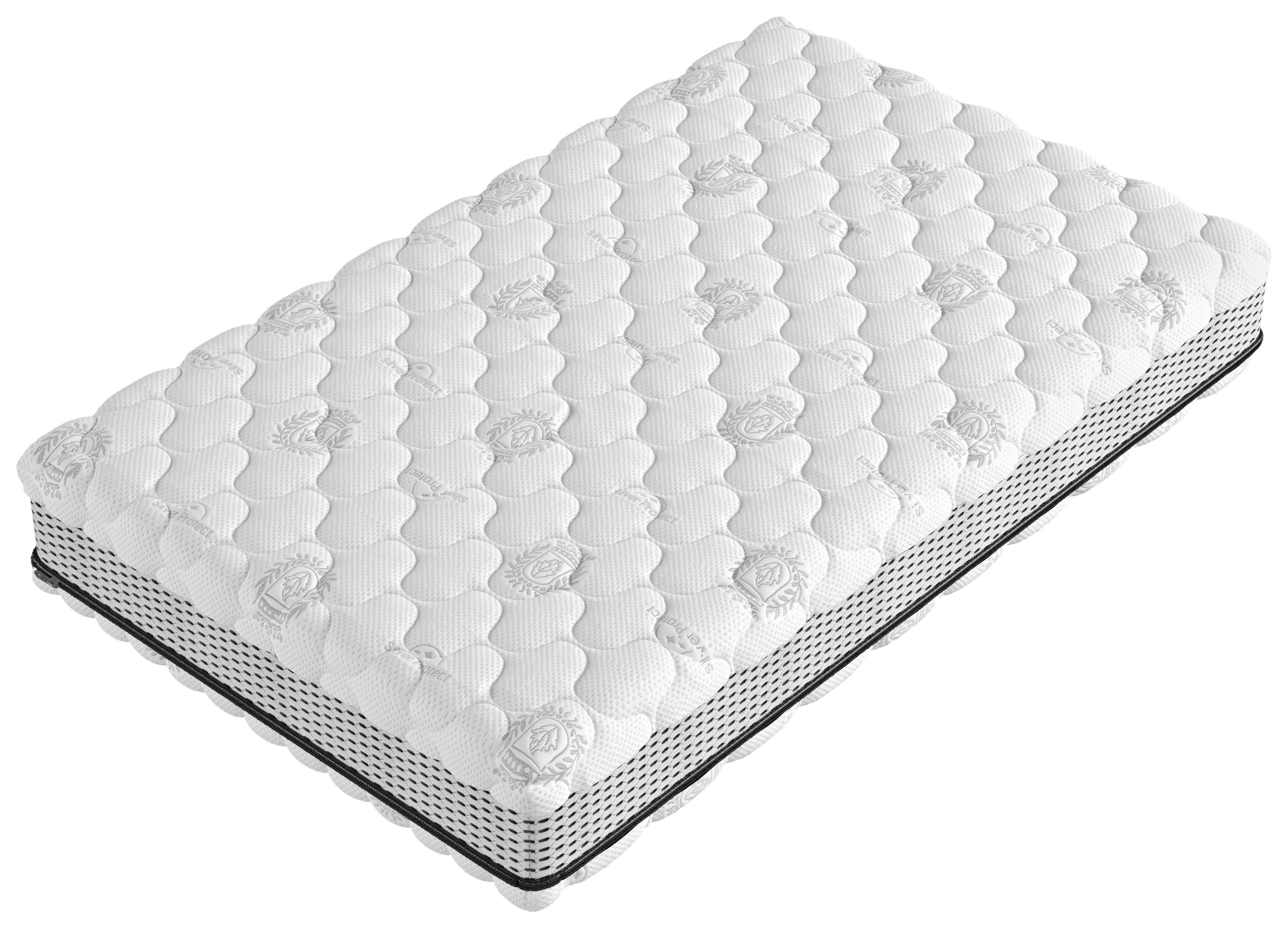 Viscomatratze Smarter 160x220 cm H3/H4 H: 19 cm - Schwarz/Weiß, Basics, Textil (160/220cm) - P & B