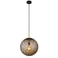 Hängeleuchte 15659h1 - Goldfarben/Schwarz, KONVENTIONELL, Kunststoff/Metall (35/120cm) - Globo